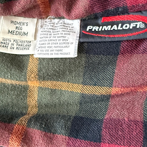 Vintage L.L. Bean cotton denim jean chore coat jacket lined collar women’s M - Picture 5 of 9